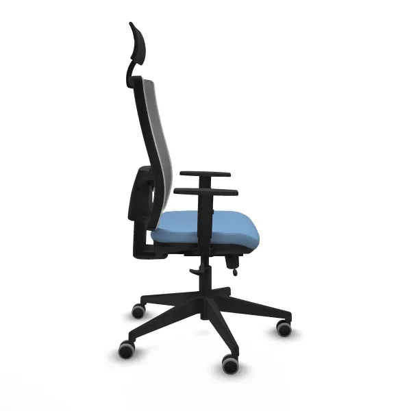 Office Chair with Headrest Piqueras y Crespo 1D066G1 Sky blue