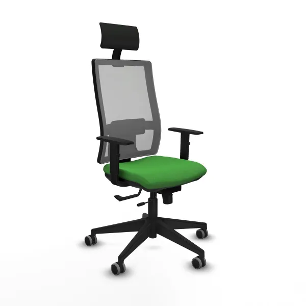 Office Chair with Headrest Piqueras y Crespo 1D066G1 Green
