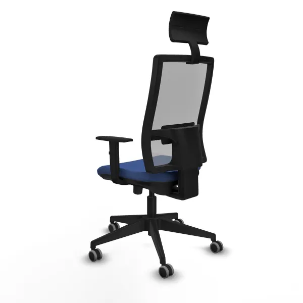 Office Chair with Headrest Piqueras y Crespo 1D066G1 Navy Blue