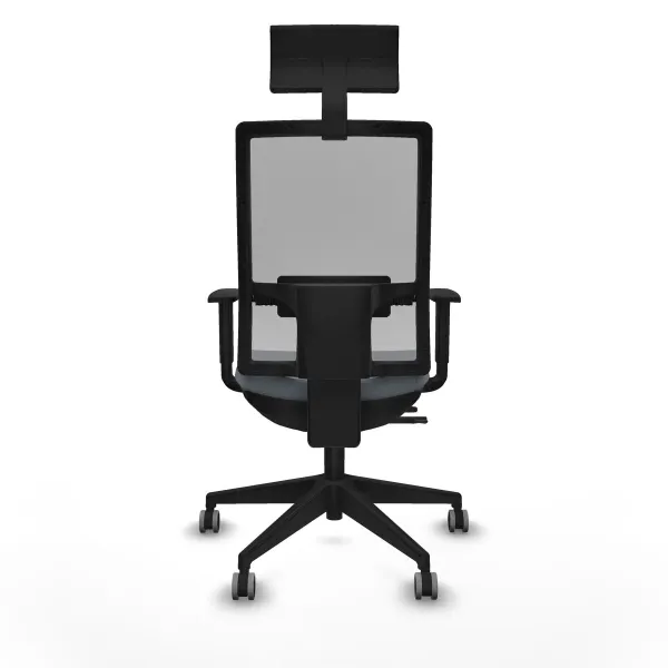 Office Chair with Headrest Piqueras y Crespo 1D066G1 Grey