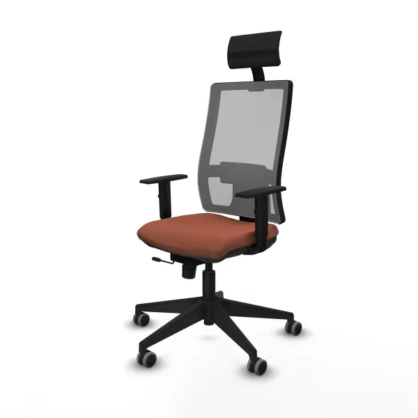 Office Chair with Headrest Piqueras y Crespo 1D066G1 Brown