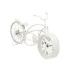 Table clock Bicycle White Metal 42 x 24 x 10 cm (4 Units)