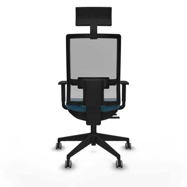 Office Chair with Headrest Piqueras y Crespo 1D066G1 Petroleum green