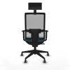 Office Chair with Headrest Piqueras y Crespo 1D066G1 Petroleum green