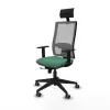 Biroja krēsls ar galvas atbalstu Piqueras y Crespo 1D066G1 Smaragdzaļš