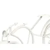 Table clock Bicycle White Metal 40 x 19,5 x 7 cm (4 Units)