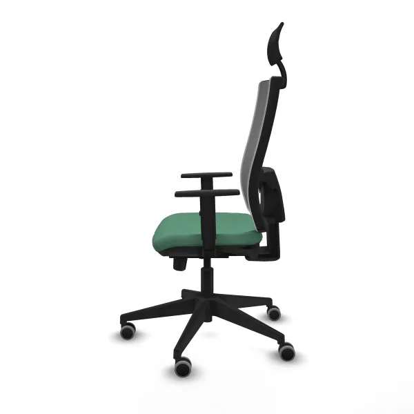 Office Chair with Headrest Piqueras y Crespo 1D066G1 Emerald Green