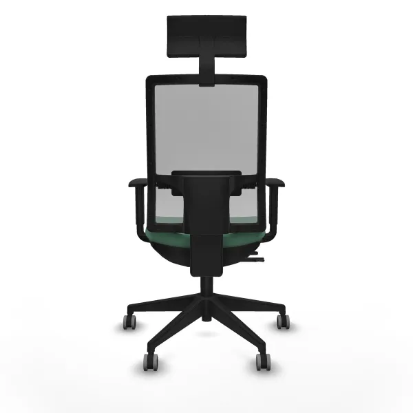 Office Chair with Headrest Piqueras y Crespo 1D066G1 Emerald Green