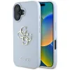 Guess Grained Big 4G Logo Small Classic Logo - Case for iPhone 16 (blue)