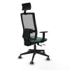 Office Chair with Headrest Piqueras y Crespo 1D066G1 Emerald Green