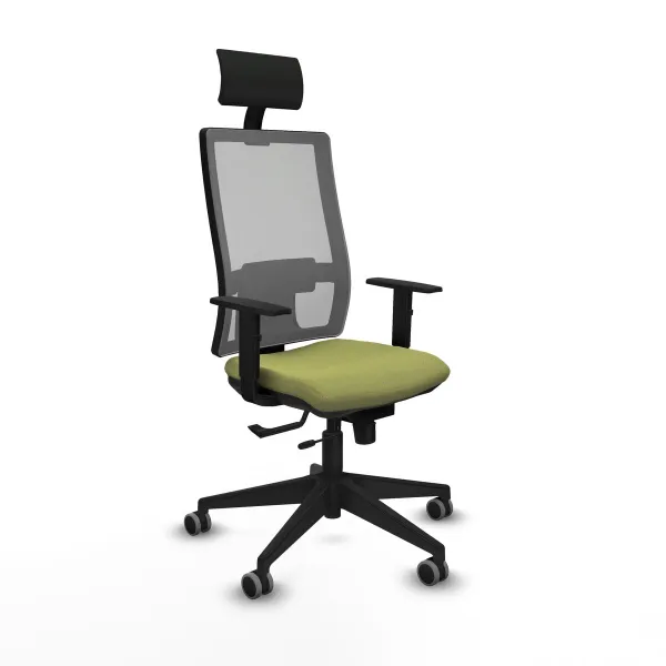 Office Chair with Headrest Piqueras y Crespo 1D066G1 Green
