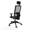Office Chair with Headrest Piqueras y Crespo 1D066G1 Dark grey