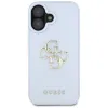 Guess Grained Big 4G Logo Small Classic Logo - Case for iPhone 16 (blue)