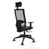 Office Chair with Headrest Piqueras y Crespo 1D066G1 Dark grey