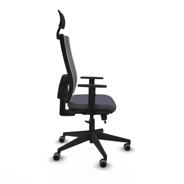 Office Chair with Headrest Piqueras y Crespo 1D066G1 Dark grey