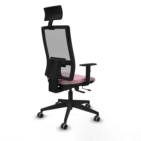 Office Chair with Headrest Piqueras y Crespo 1D066G1 Pink