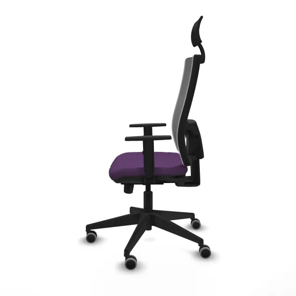 Office Chair with Headrest Piqueras y Crespo 1D066G1 Purple
