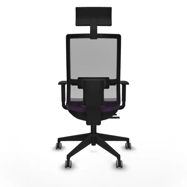 Office Chair with Headrest Piqueras y Crespo 1D066G1 Purple