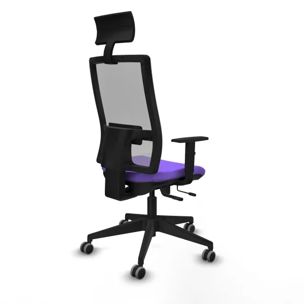 Office Chair with Headrest Piqueras y Crespo 1D066G1 Lilac
