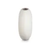 Vase Circular White Ceramic 40 x 34,5 x 16 cm (2 Units)