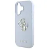Guess Grained Big 4G Logo Small Classic Logo - Case for iPhone 16 (blue)