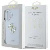 Guess Grained Big 4G Logo Small Classic Logo - Case for iPhone 16 (blue)