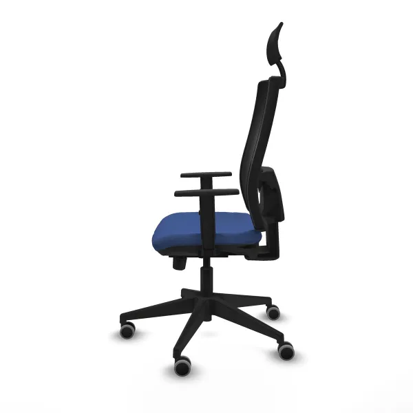Office Chair with Headrest Piqueras y Crespo 1D066G1 Navy Blue