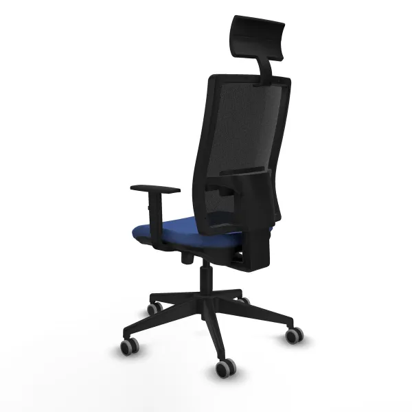 Office Chair with Headrest Piqueras y Crespo 1D066G1 Navy Blue