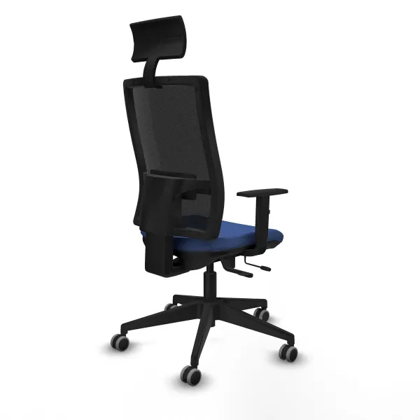 Biroja krēsls ar galvas atbalstu Piqueras y Crespo 1D066G1 Tumši Zils