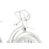 Table clock Bicycle White Metal 33 x 22,5 x 4,2 cm (4 Units)