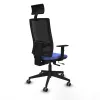 Office Chair with Headrest Piqueras y Crespo 1D066G1 Light Blue
