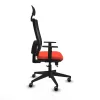 Office Chair with Headrest Piqueras y Crespo 1D066G1 Dark Orange