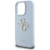 Guess Grained Big 4G Logo Small Classic Logo - Case for iPhone 16 Pro (blue)