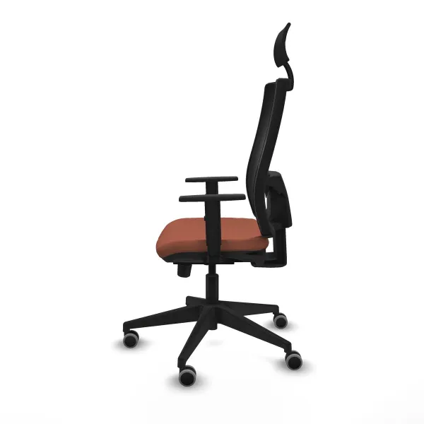 Office Chair with Headrest Piqueras y Crespo 1D066G1 Brown