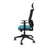 Office Chair with Headrest Piqueras y Crespo 1D066G1 Turquoise