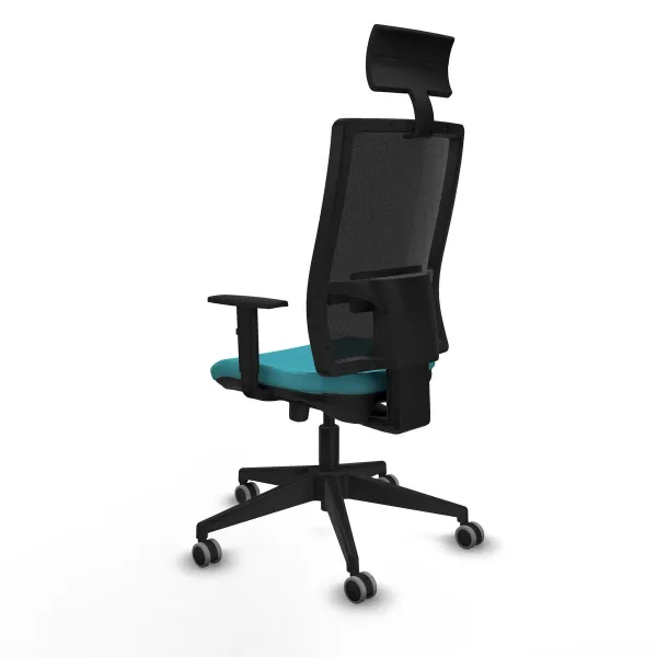Office Chair with Headrest Piqueras y Crespo 1D066G1 Turquoise