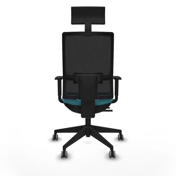 Office Chair with Headrest Piqueras y Crespo 1D066G1 Turquoise