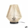 Desk lamp Pyramid 40 W Rope Brown Black 23 x 26 x 23 cm (4 Units)