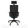 Office Chair with Headrest Piqueras y Crespo 1D066G1 Turquoise