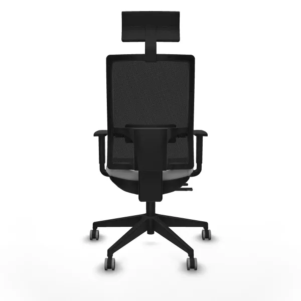 Office Chair with Headrest Piqueras y Crespo 1D066G1 Light grey