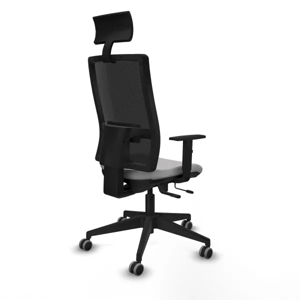 Office Chair with Headrest Piqueras y Crespo 1D066G1 Light grey