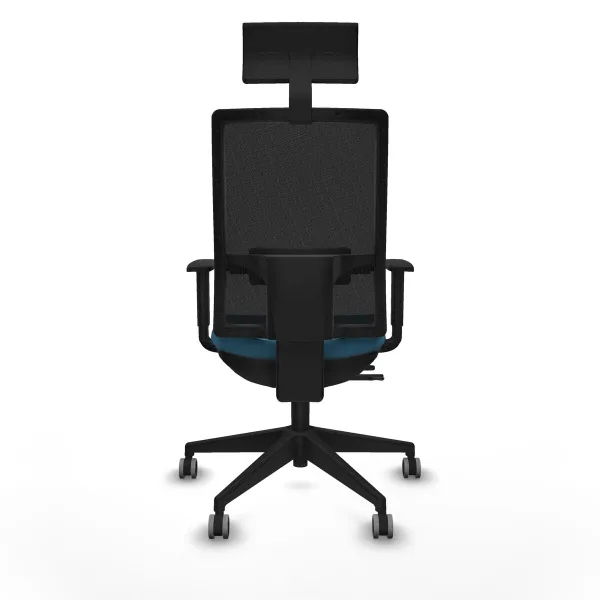 Office Chair with Headrest Piqueras y Crespo 1D066G1 Petroleum green