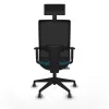 Office Chair with Headrest Piqueras y Crespo 1D066G1 Petroleum green
