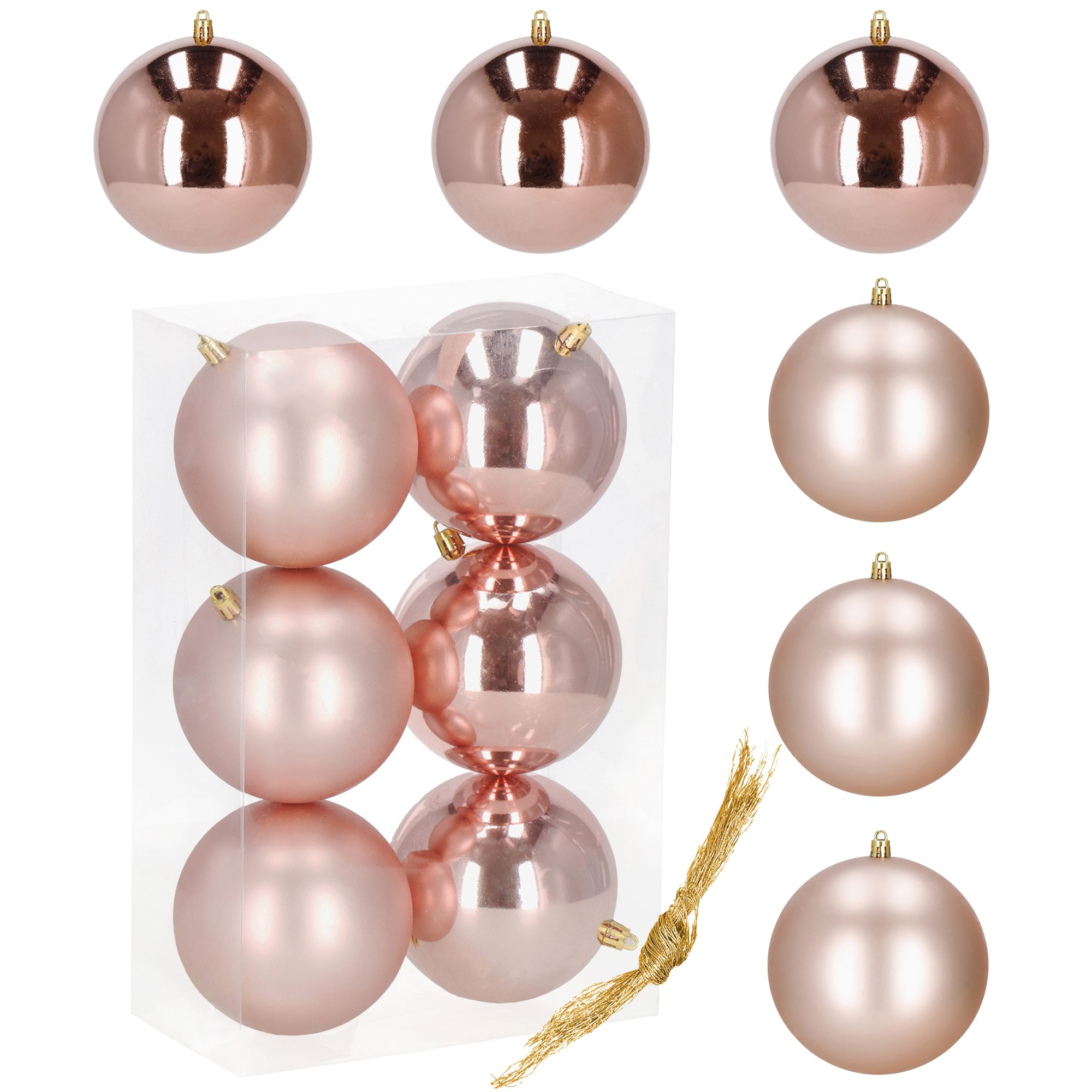 Christmas Tree Ornament Set Springos CA1193 10 cm 6 pcs | Buy online — Megaluks