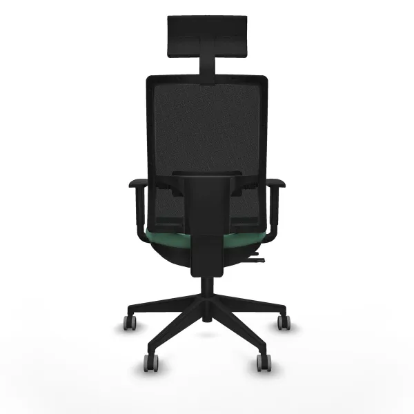 Office Chair with Headrest Piqueras y Crespo 1D066G1 Emerald Green