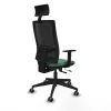 Office Chair with Headrest Piqueras y Crespo 1D066G1 Emerald Green