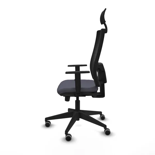 Office Chair with Headrest Piqueras y Crespo 1D066G1 Dark grey