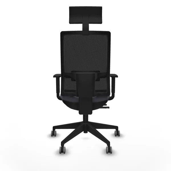 Office Chair with Headrest Piqueras y Crespo 1D066G1 Dark grey