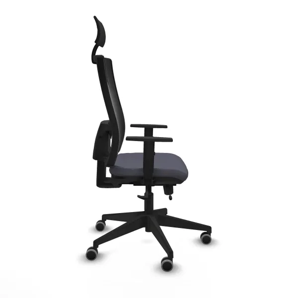 Office Chair with Headrest Piqueras y Crespo 1D066G1 Dark grey