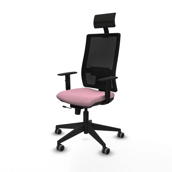 Office Chair with Headrest Piqueras y Crespo 1D066G1 Pink